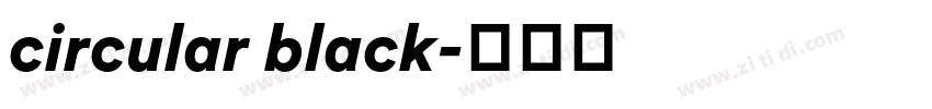 circular black字体转换